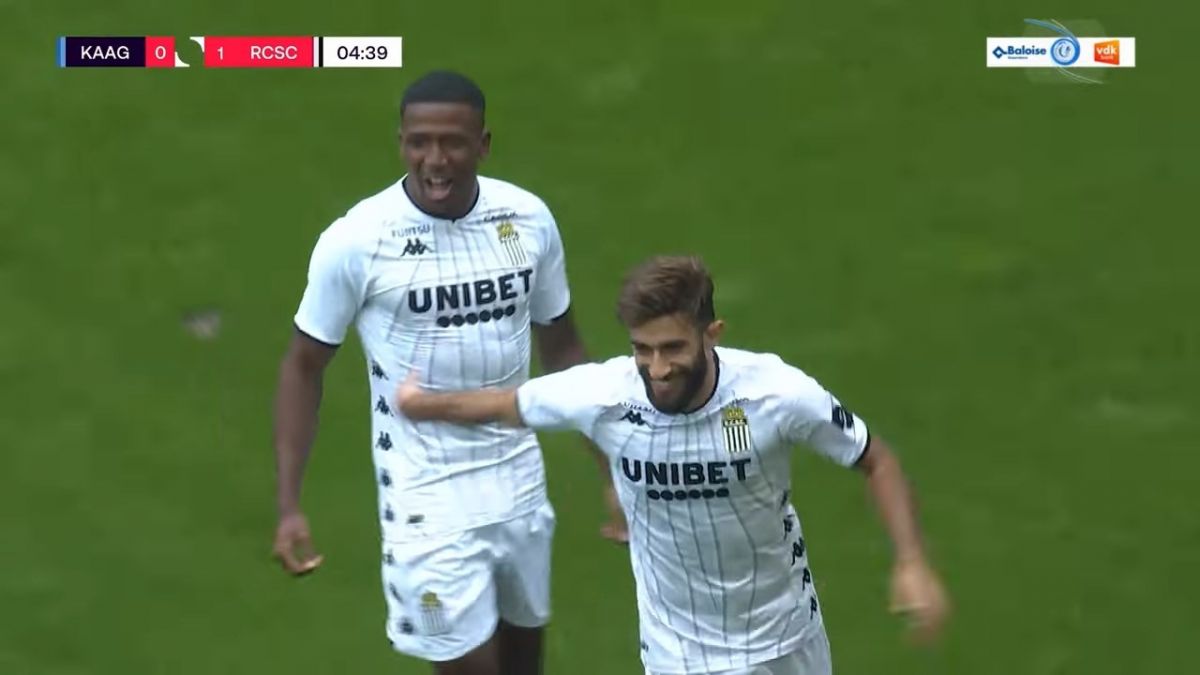 گل اول شارلوا به خنت (ضربه زیبای علی قلی زاده)