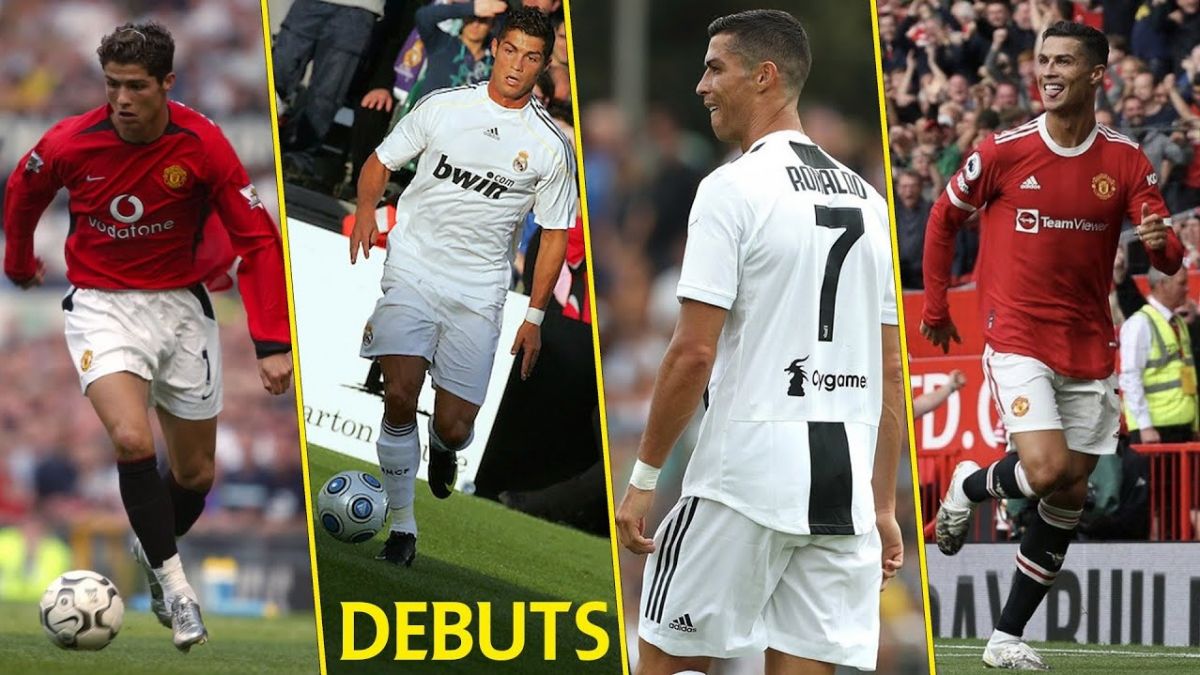 اولین بازی رونالدو برای منچستر ، رئال و اسپورتینگ لیسبون