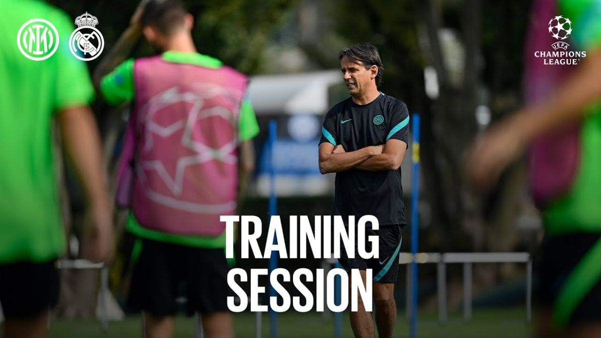 تمرین اینتر برای بازی با رئال مادرید