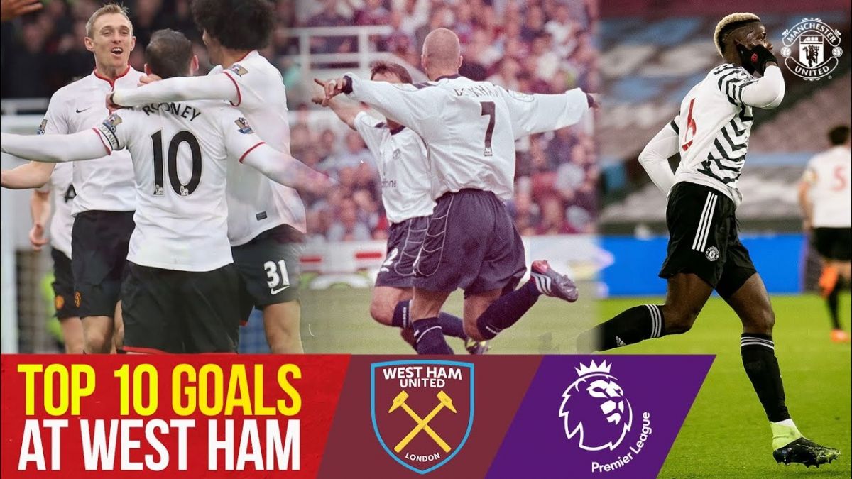 10 گل برتر منچستریونایتد مقابل وستهام در لیگ برتر انگلیس