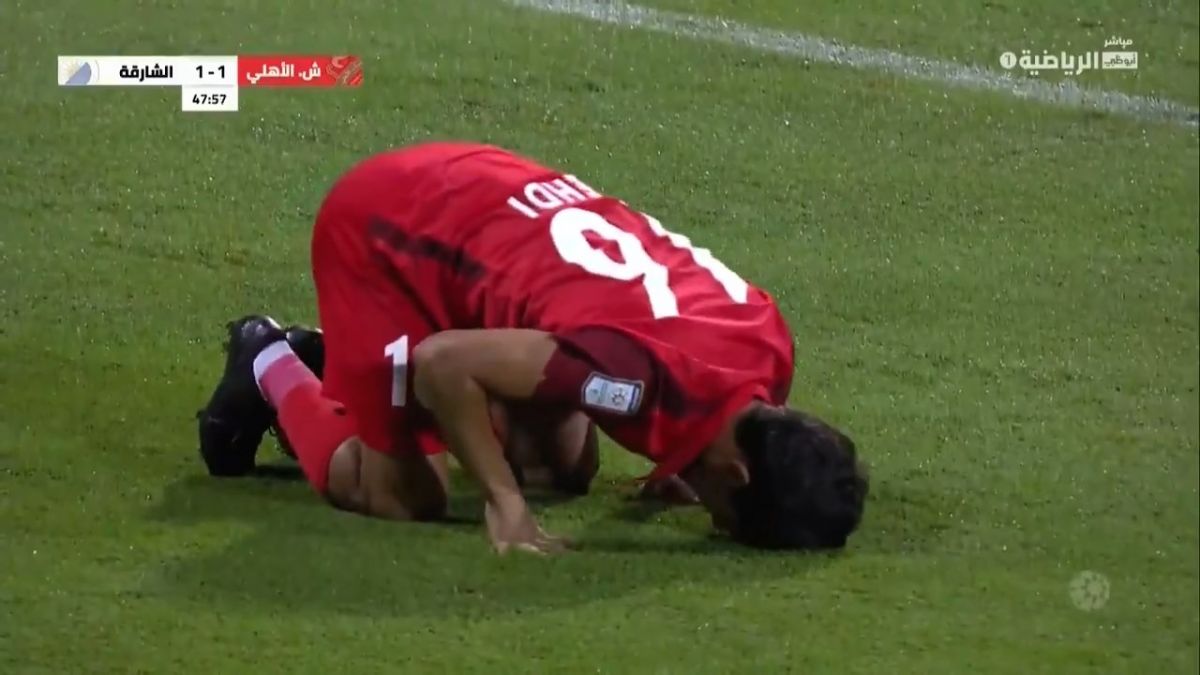 گل اول شباب الاهلی به شارجه (مهدی قایدی)