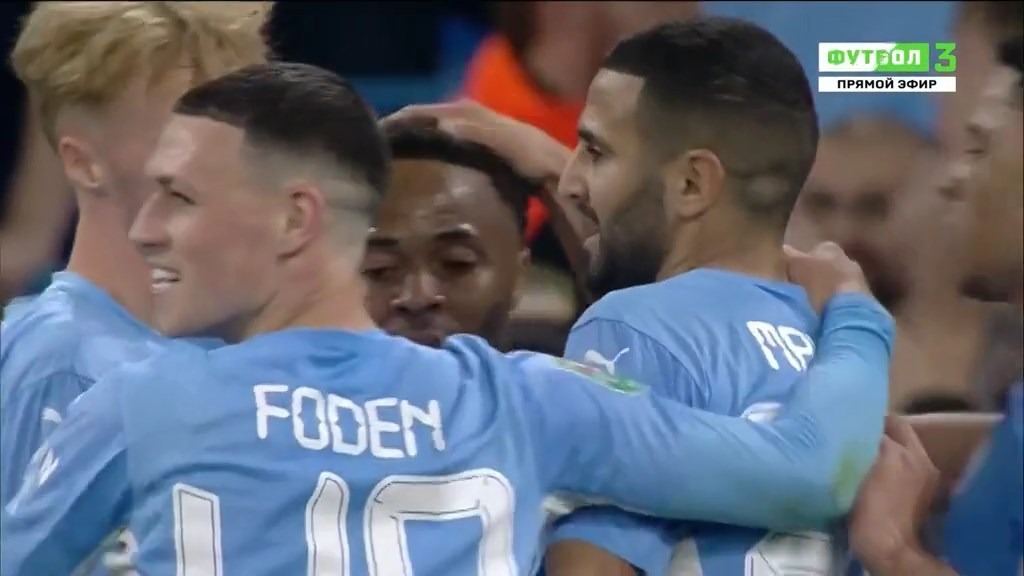 گل پنجم منچسترسیتی به وایکام واندررز (دبل ریاض محرز)