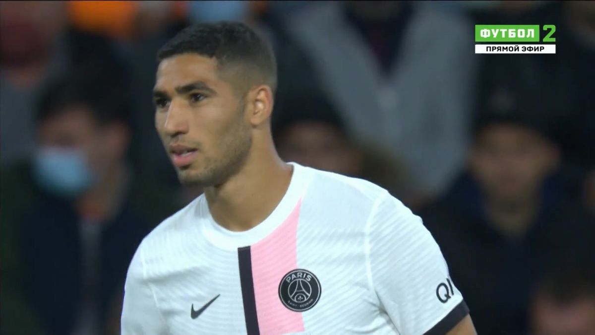 گل اول پاری سن ژرمن به متز (اشرف حکیمی)