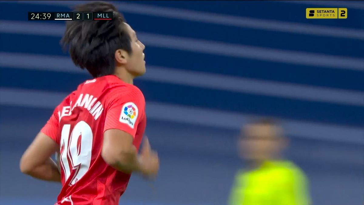 گل اول مایورکا به رئال مادرید (لی کانگ این)