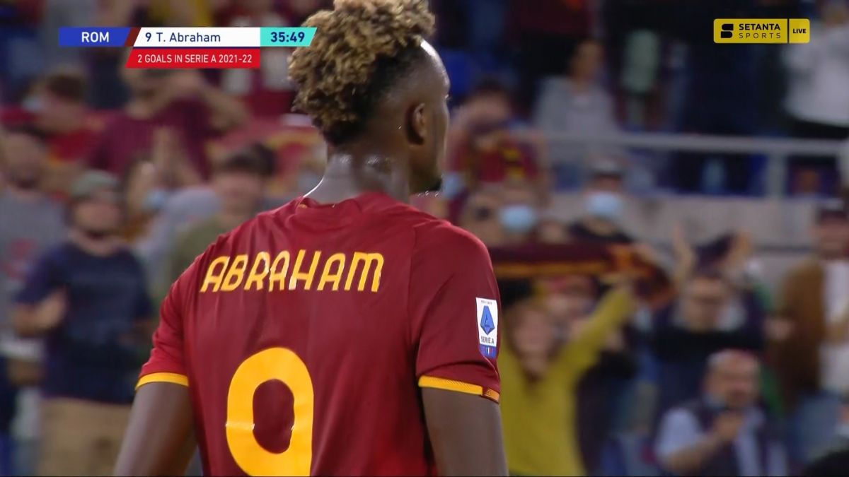 گل اول رم به اودینزه (تامی آبراهام)