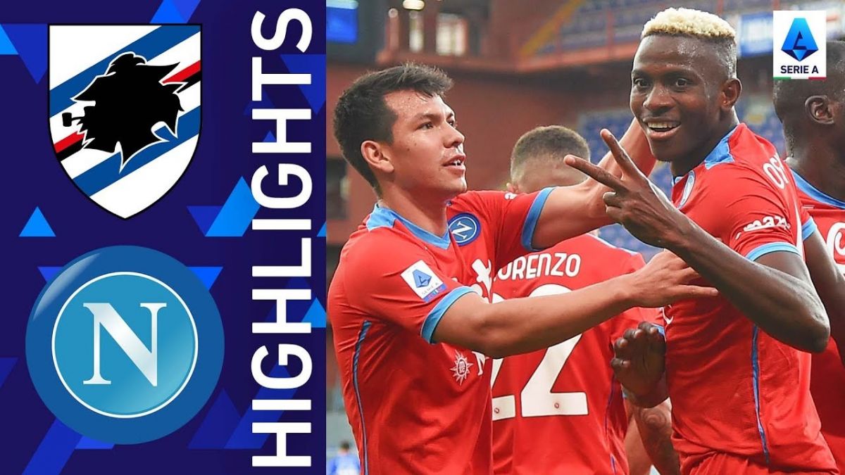 خلاصه بازی سمپدوریا 0-4 ناپولی