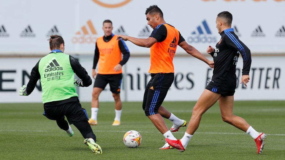 تمرین رئال مادرید برای تقابل با ویارئال