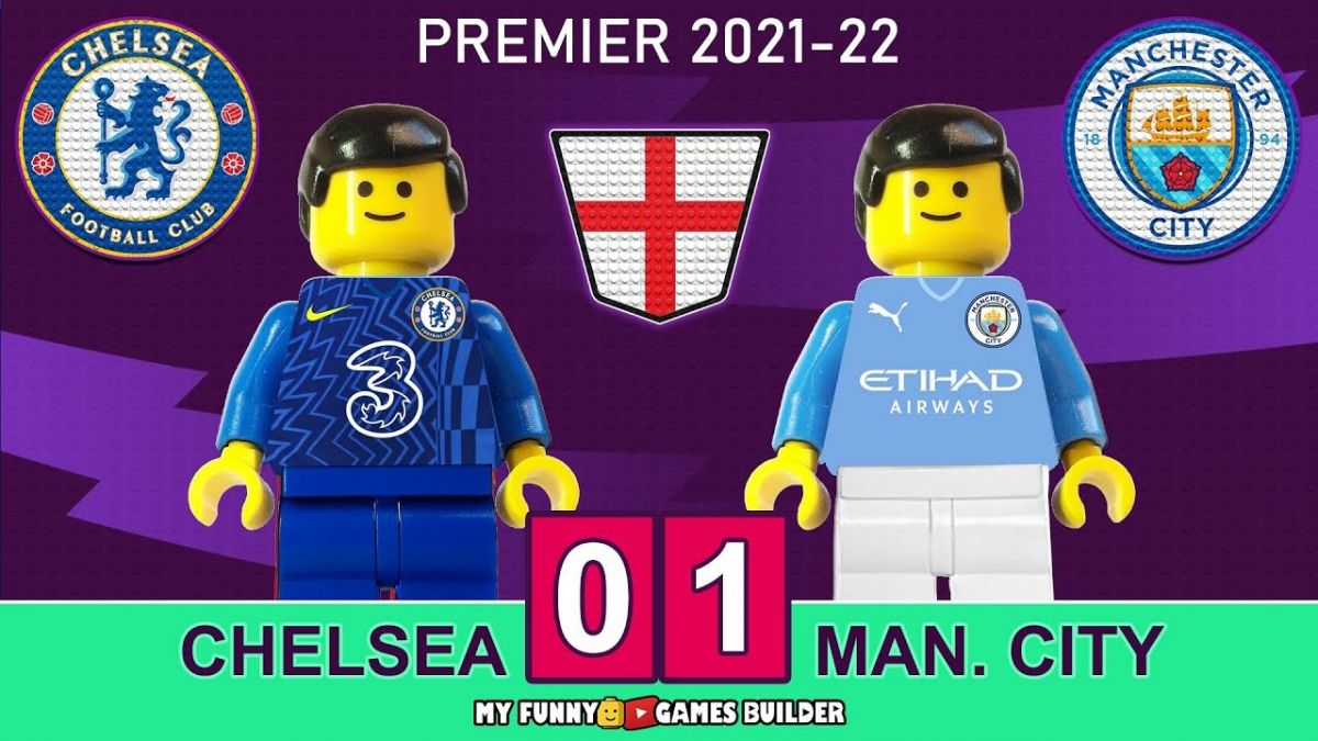 شبیه سازی بازی چلسی 0-1 منچسترسیتی با عروسک لگو