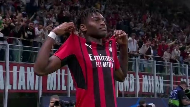 گل اول میلان به اتلتیکو مادرید (لیائو)