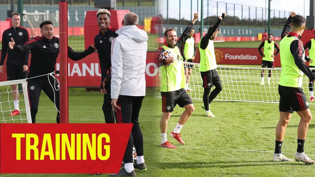 تمرین منچستریونایتد برای تقابل با اورتون