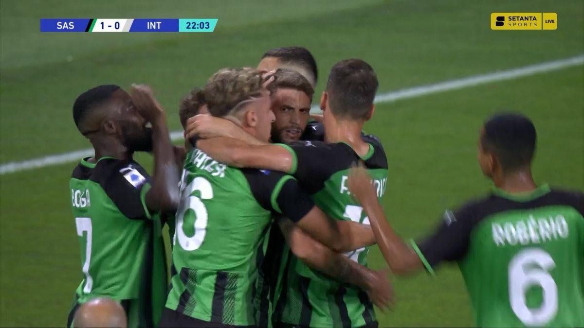 گل اول ساسولو به اینتر (براردی - پنالتی)