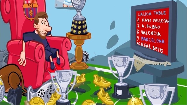 انیمیشن طنز بازی اتلتیکو مادرید 2-0 بارسلونا