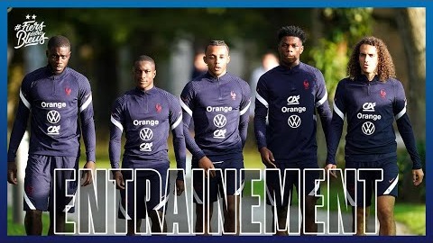 تمرین تیم ملی فرانسه برای تقابل با بلژیک در نیمه نهایی لیگ ملتهای اروپا