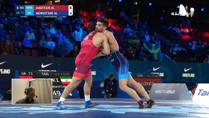 کشتی فرنگی قهرمانی جهان/ شکست مختاری مقابل نماینده ارمنستان در نیمه نهایی وزن 72کیلوگرم