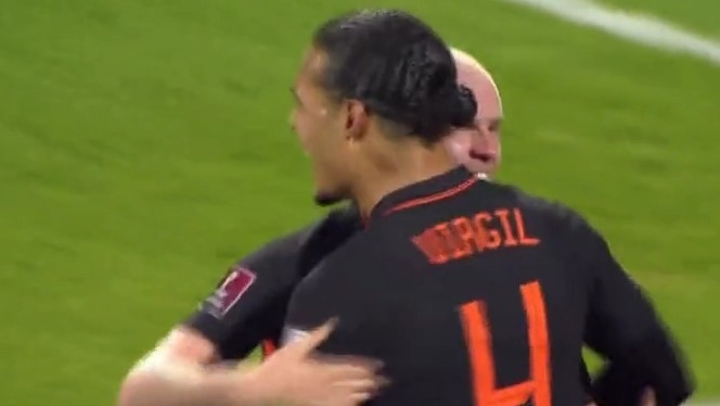 گل اول هلند به لتونی (کلاسن)