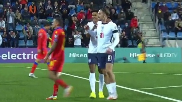 گل پنجم انگلیس به آندورا (گریلیش)