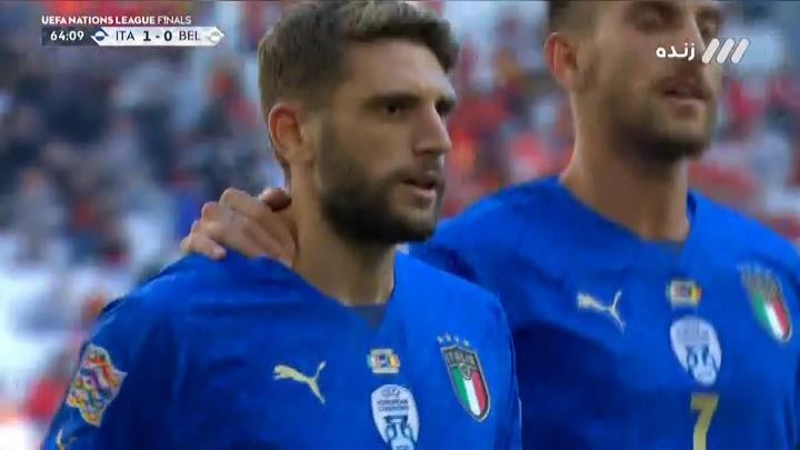 گل دوم ایتالیا به بلژیک (براردی - پنالتی)