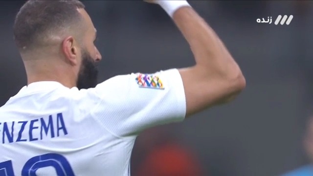 گل اول فرانسه به اسپانیا (سوپرگل بنزما)