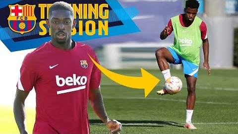 تمرین بارسلونا برای تقابل با والنسیا