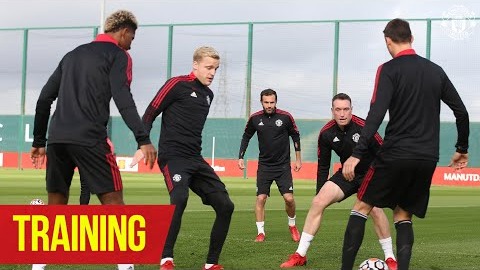 تمرین منچستریونایتد برای تقابل با لسترسیتی