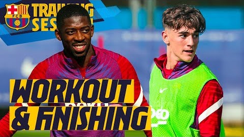 تمرین بارسلونا برای دیدار حساس با والنسیا (22 مهر)