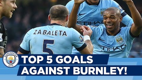 5 گل برتر منچسترسیتی مقابل برنلی