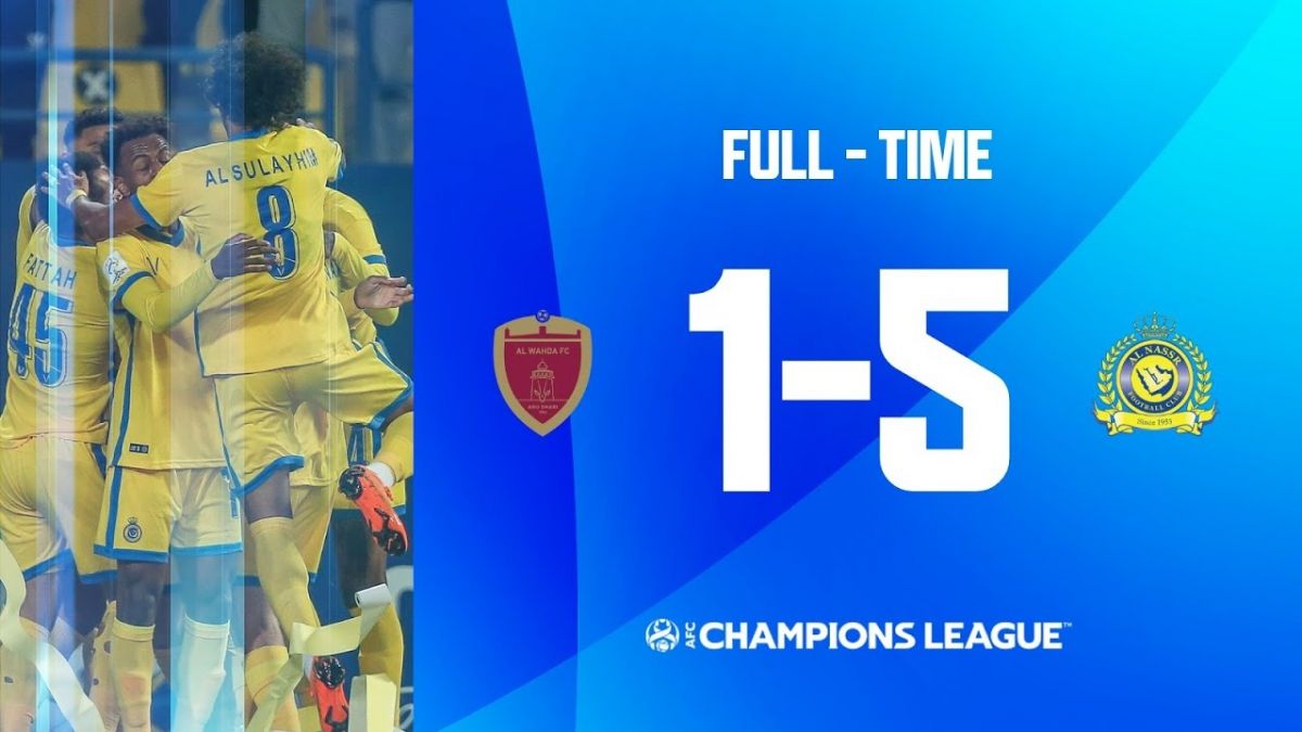 خلاصه بازی الوحده امارات 1-5 النصر عربستان