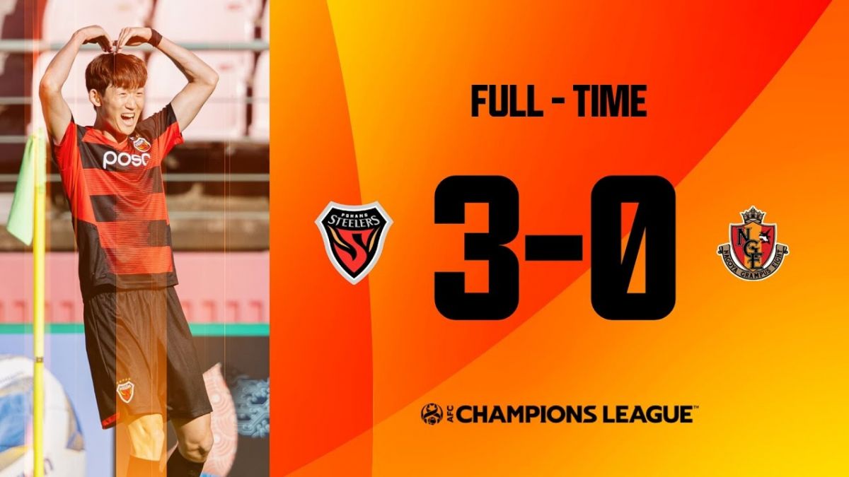 خلاصه بازی پوهانگ استیلرز 3-0 ناگویا گرامپوس