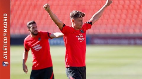 تمرین اتلتیکو مادرید برای تقابل با لیورپول