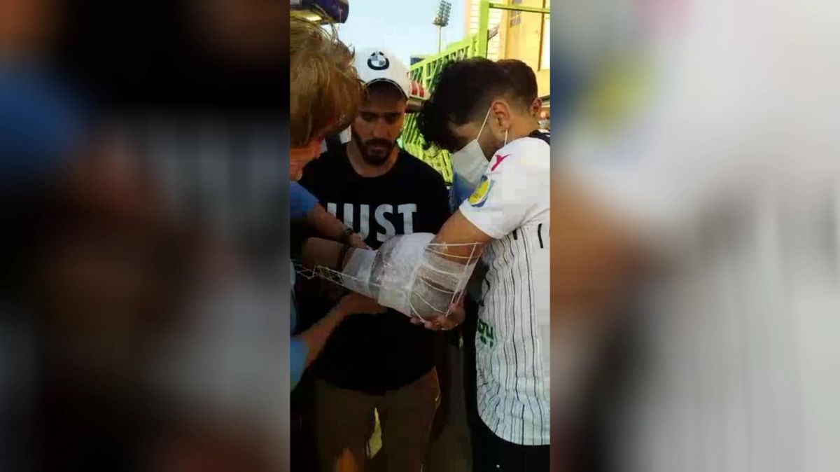 اختصاصی/ مصدومیت شدید مهران امیری بازیکن نفت مسجد سلیمان