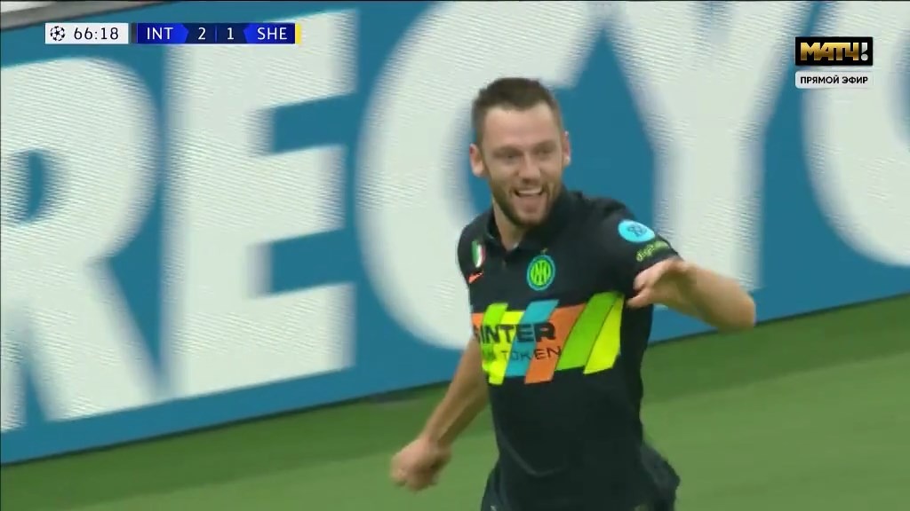 گل سوم اینتر به شریف تیراسپول (استفان دی فرای)