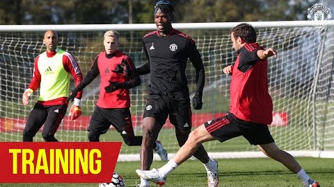 تمرین منچستریونایتد برای تقابل با لیورپول