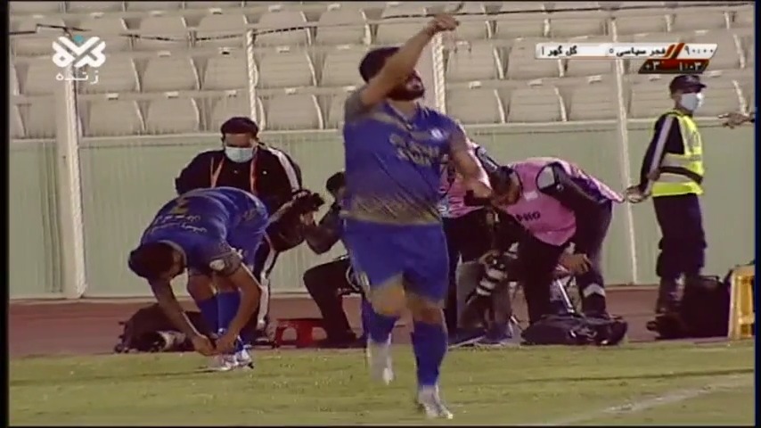 گل اول گل گهر به فجر سپاسی (سوپرگل دقیقه 91 زکی پور)