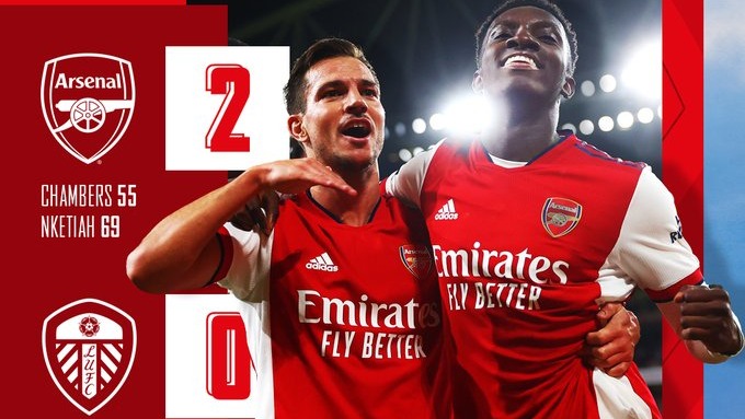 خلاصه بازی آرسنال 2-0 لیدز یونایتد (جام اتحادیه)