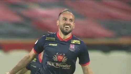 گل اول نساجی به پرسپولیس (کریم اسلامی)