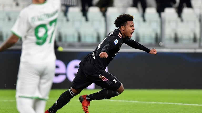 گل اول یوونتوس به ساسولو (مککنی)