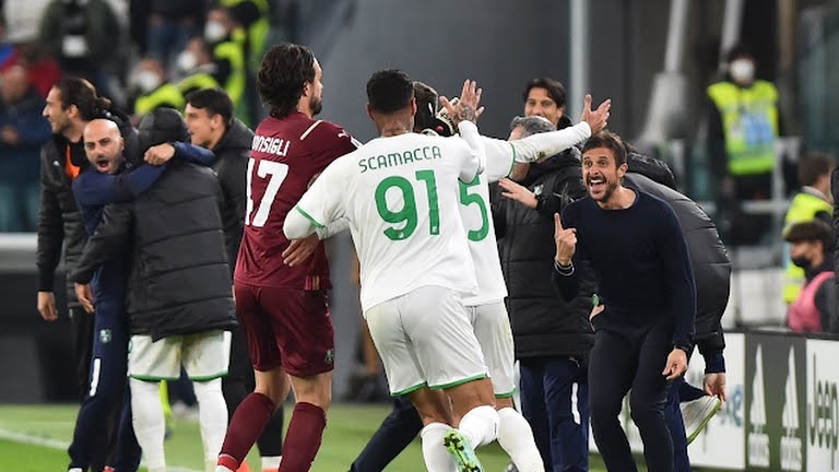 گل دوم ساسولو به یوونتوس (ماکسیم لوپز دقیقه 95)