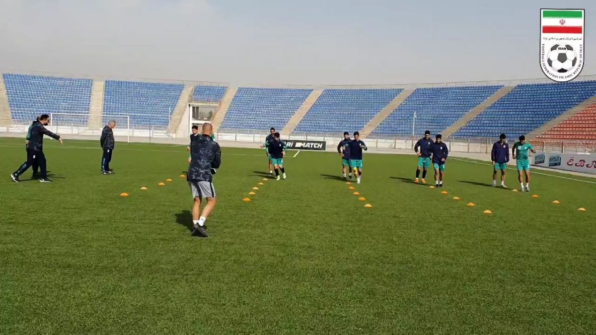تمرین ریکاوری تیم امید پس از بازی با امید لبنان زیر نظر مربی بدنساز آلمانی
