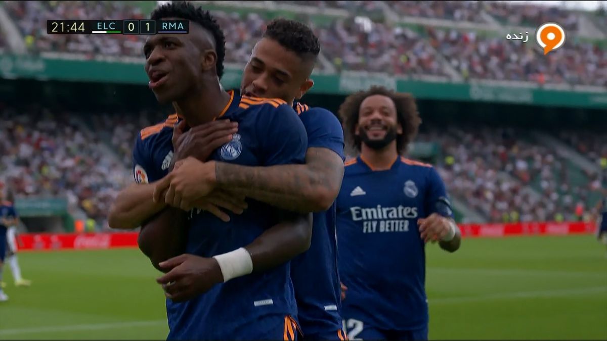 گل اول رئال مادرید به الچه (وینیسیوس)