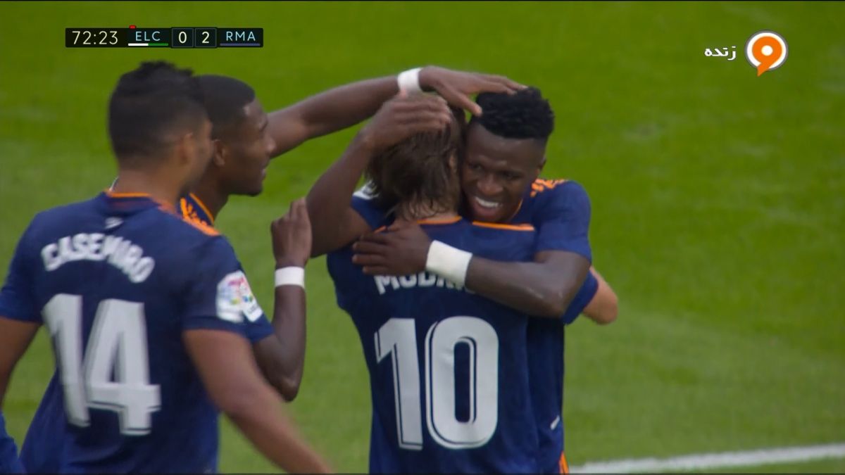 گل دوم رئال مادرید به الچه (دبل وینیسیوس)