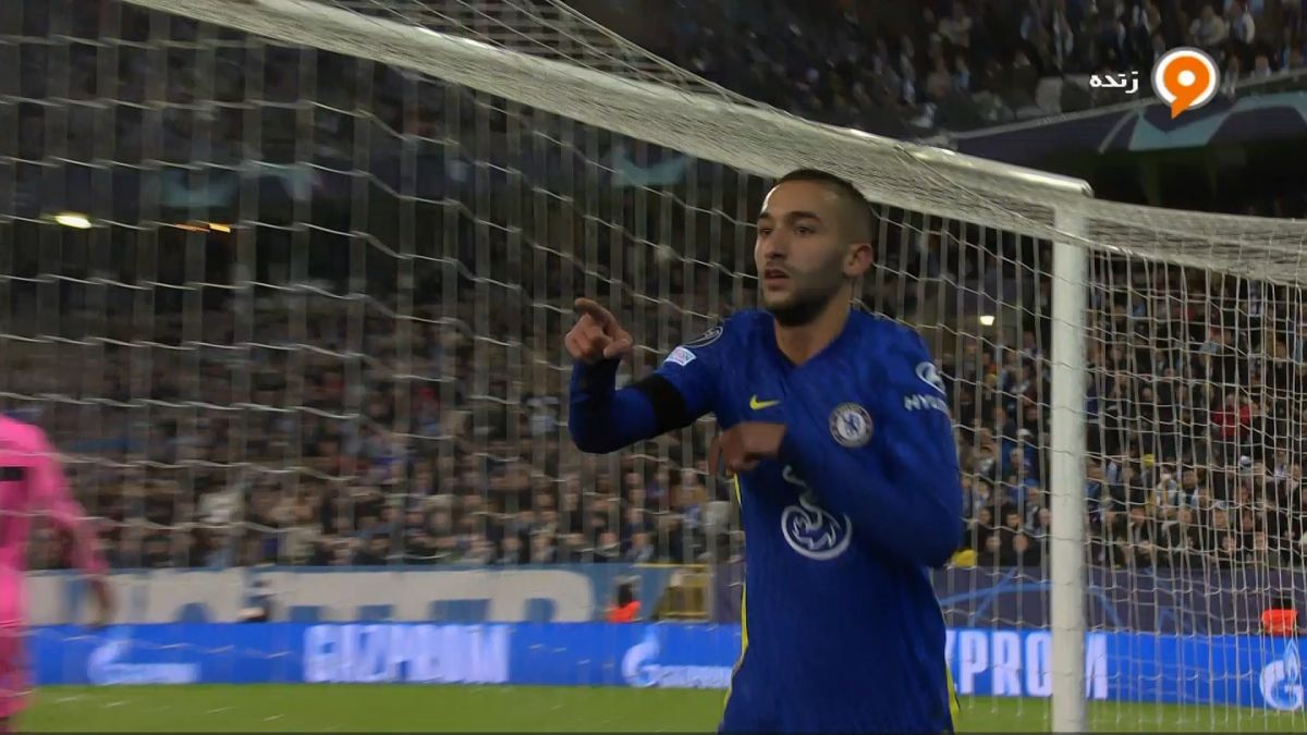 گل اول چلسی به مالمو (حکیم زیاش)