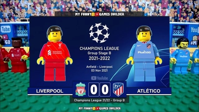 شبیه سازی بازی لیورپول 2-0 اتلتیکو مادرید با عروسک لگو