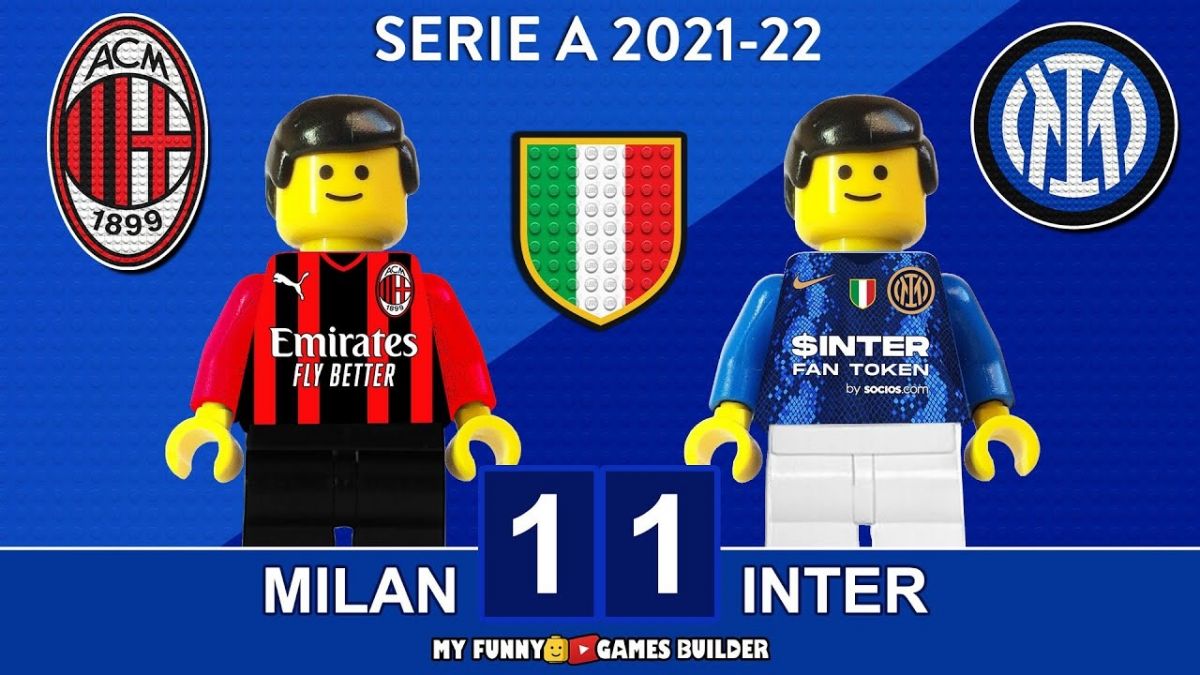 شبیه سازی بازی میلان 1-1 اینتر با عروسک لگو