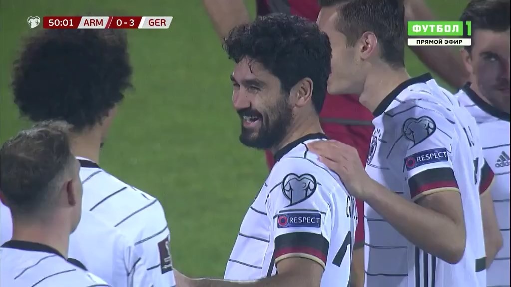 گل سوم آلمان به ارمنستان (دبل گوندوگان روی اشتباه دروازه بان)