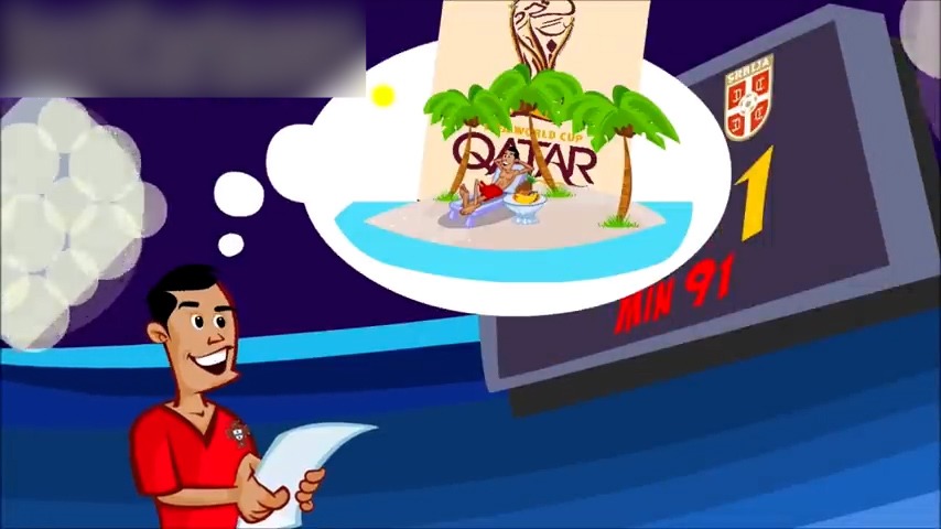 انیمیشن طنز بازی پرتغال 1-2 صربستان