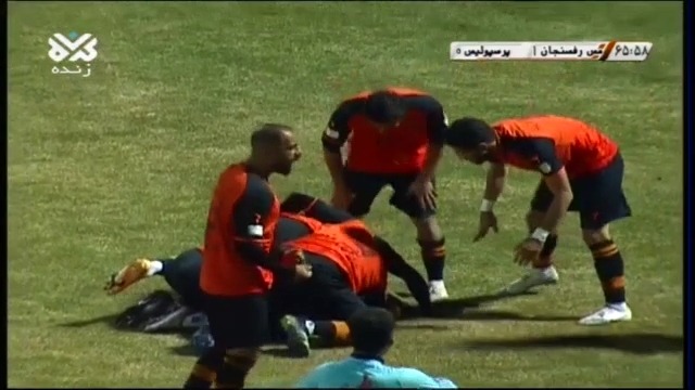گل اول مس رفسنجان به پرسپولیس (سوپرگل وحشتناک کعبی)