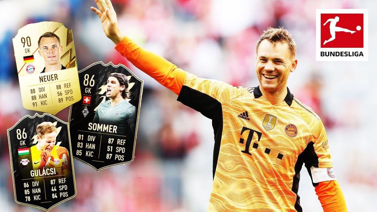 10دروازه بان برتر بوندسلیگا در بازی فیفا 22