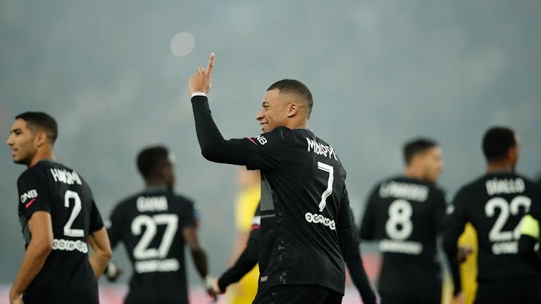 گل اول پاری سن ژرمن به نانت (امباپه)