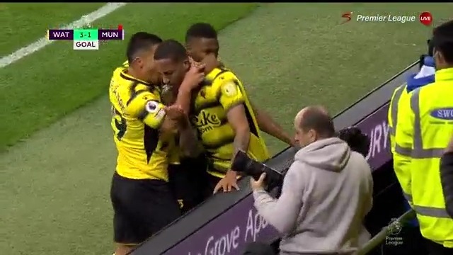 گل سوم واتفورد به منچستریونایتد (پدرو)