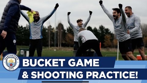 تمرین منچسترسیتی برای تقابل با اورتون